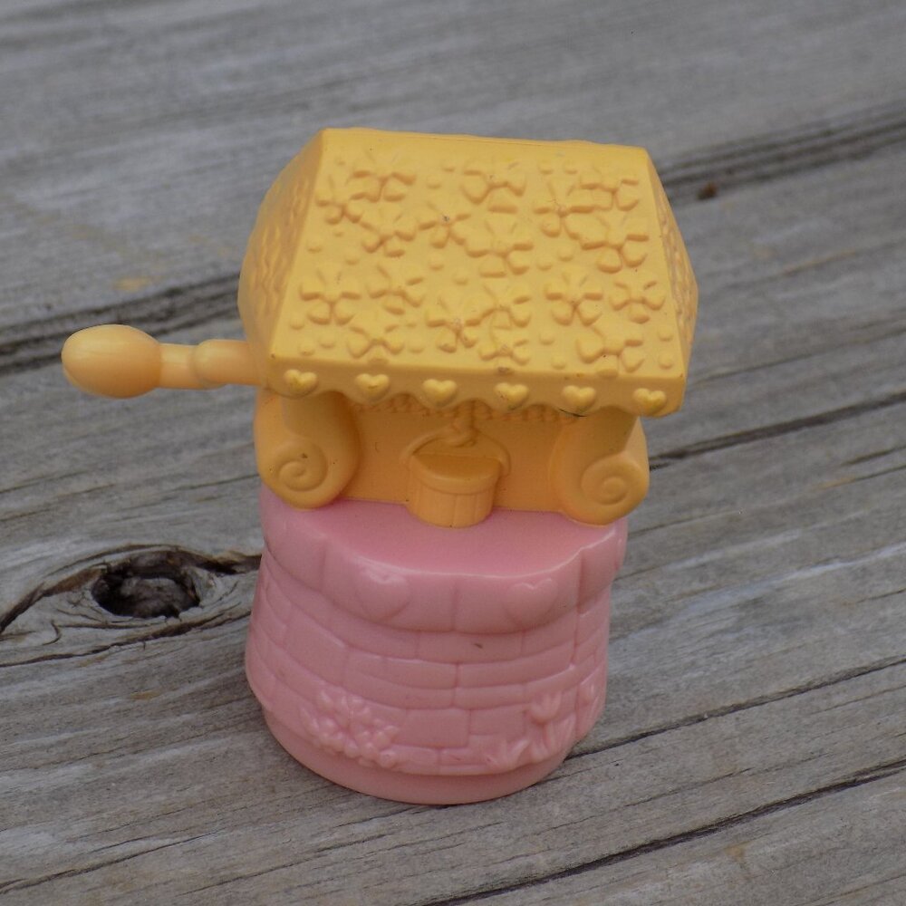 My Little Pony Pink Yellow Little Wishing Well Toy, Crank Heart Handle, *
